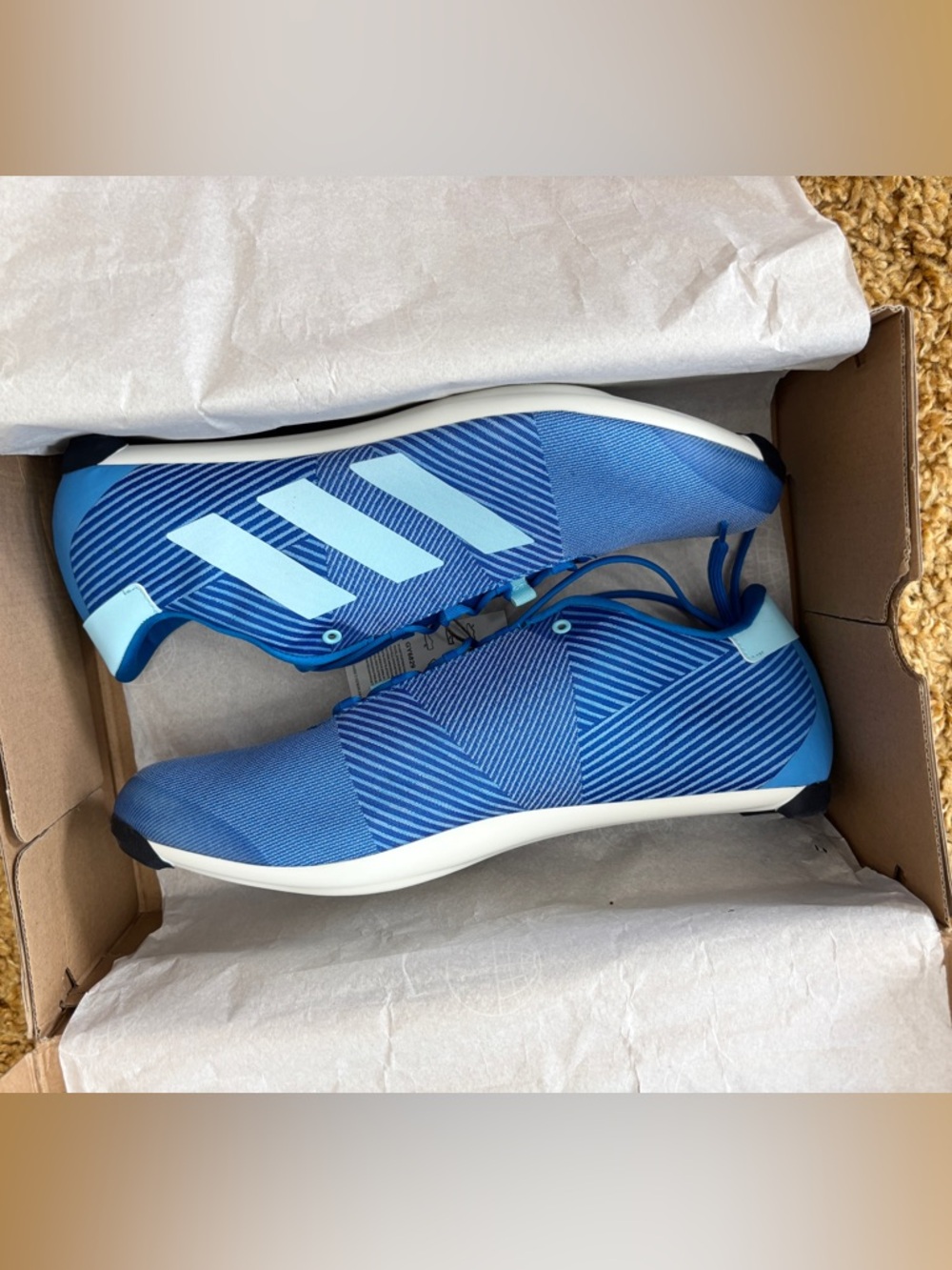 NEW Adidas The Road Shoes Men's Size 13 Blue Rush Cycling Road Shoes GY6829 - Picture 10 of 16